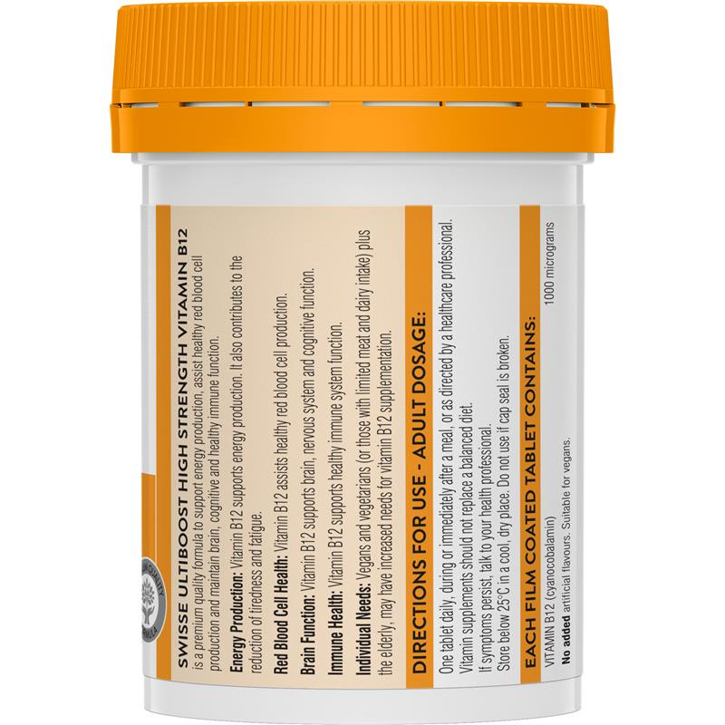 Viên uống Swisse High Strength Vitamin B12