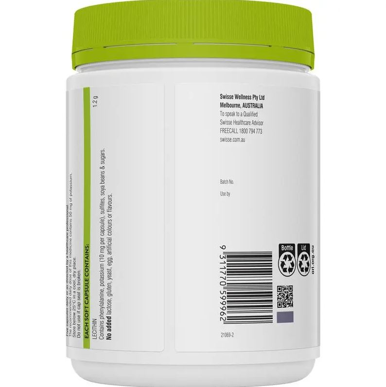 Viên mầm đậu nành Úc Swisse Lecithin 1200mg