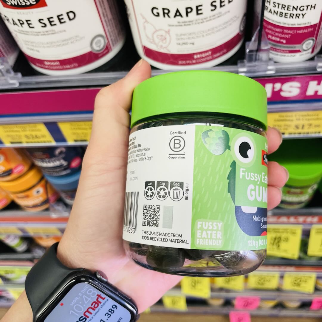 Kẹo bổ sung rau xanh cho bé biếng ăn Little Swisse Green Boost Gummies