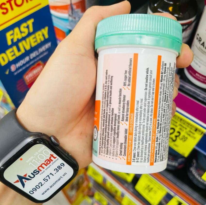 Vitamin tổng hợp cho bé Swisse Multi Kids Development 60 viên