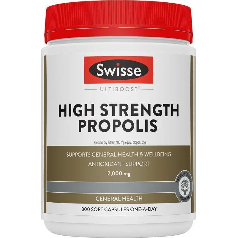 Viên uống keo ong Swisse Ultiboost High Strength Propolis 2000mg