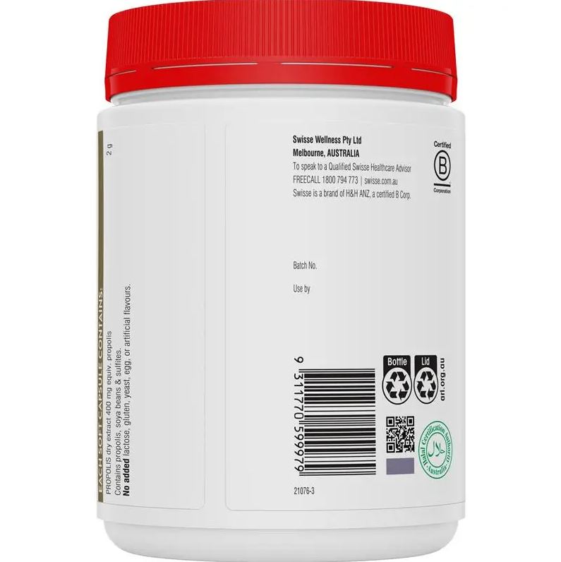 Viên uống keo ong Swisse Ultiboost High Strength Propolis 2000mg