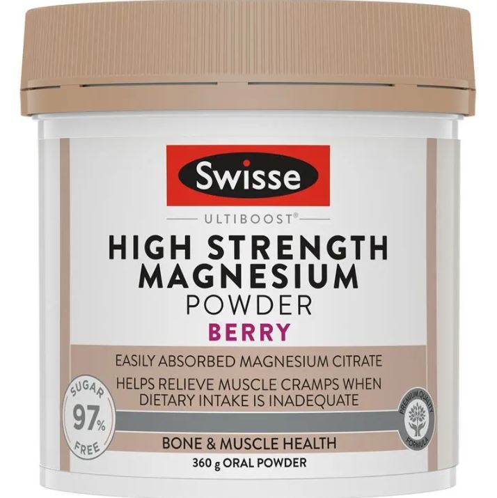 Bột Magie liều cao Swisse High Strength Magnesium Orange