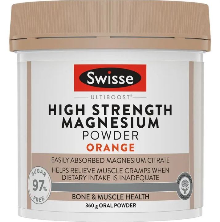 Bột Magie liều cao Swisse High Strength Magnesium Orange