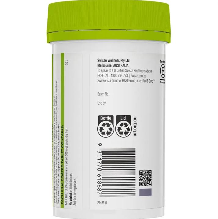 Swisse High Strength Milk Thistle thải độc gan