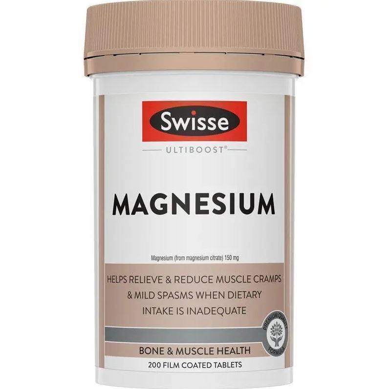 Viên uống bổ sung Magie Swisse Ultiboost Magnesium
