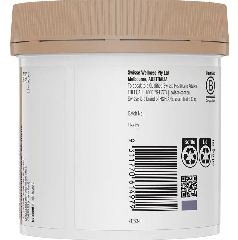 Viên uống hỗ trợ xương khớp và cơ bắp Swisse Ultiboost Magnesium Calcium + Vitamin D3