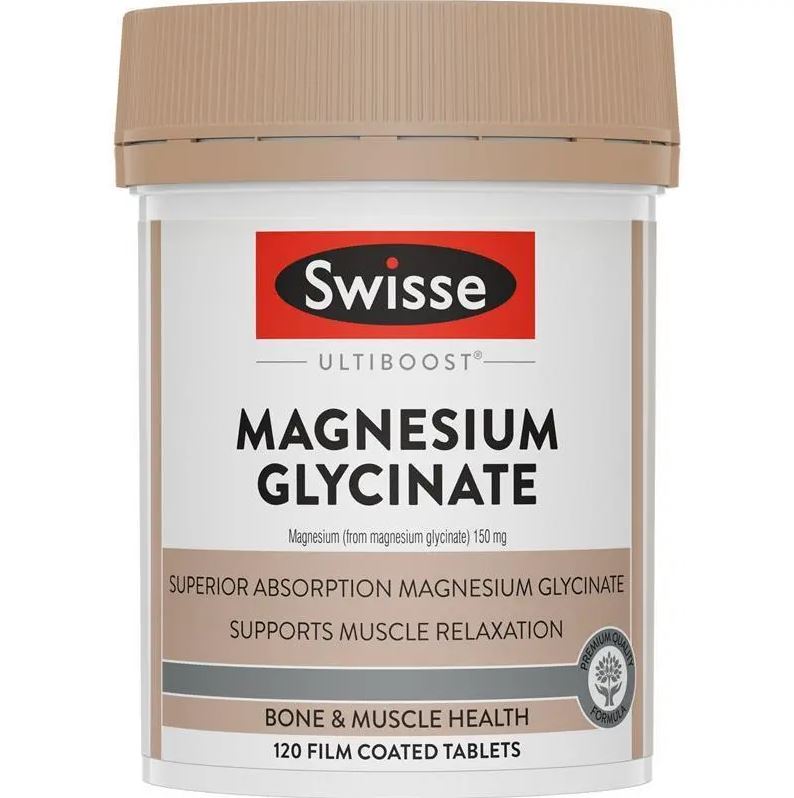 Viên uống bổ sung Magie Swisse Ultiboost Magnesium Glycinate