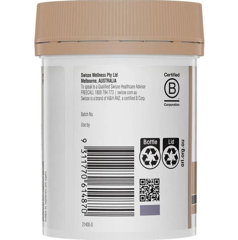 Viên uống bổ sung Magie Swisse Ultiboost Magnesium Glycinate