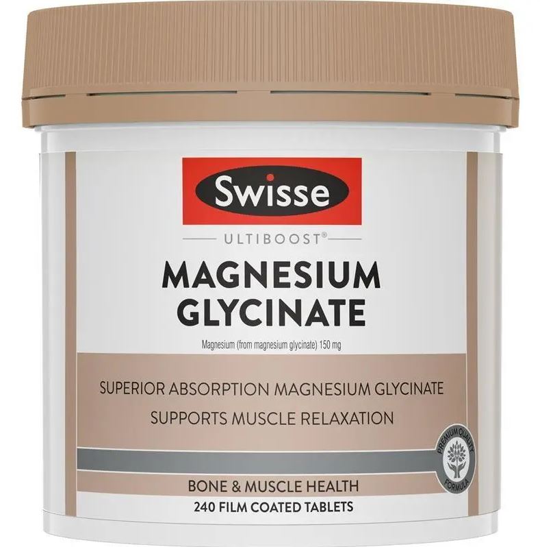 Viên uống bổ sung Magie Swisse Ultiboost Magnesium Glycinate