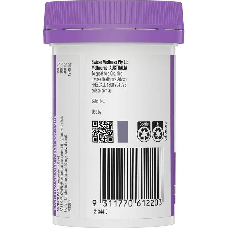 Viên uống hỗ trợ giấc ngủ Swisse Ultiboost Magnesium + Sleep