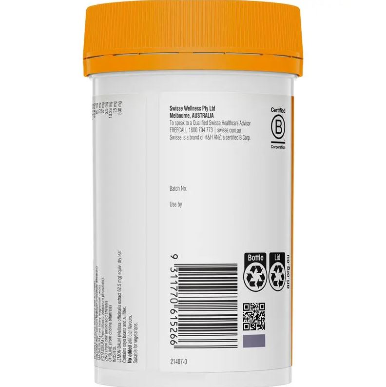 Viên uống bổ sung vitamin B Swisse  Ultiboost Mega B+