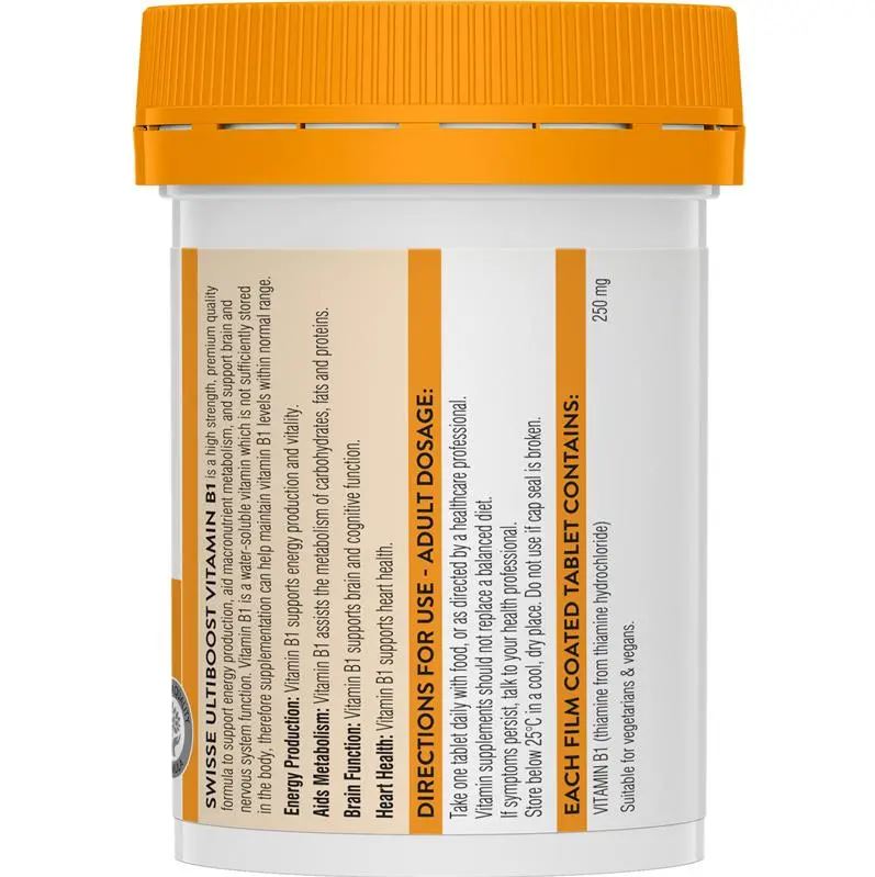 Viên uống Swisse Ultiboost Vitamin B1 250mg 60 viên