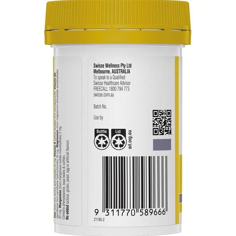 Viên uống bổ sung Kẽm Swisse Ultiboost Zinc+