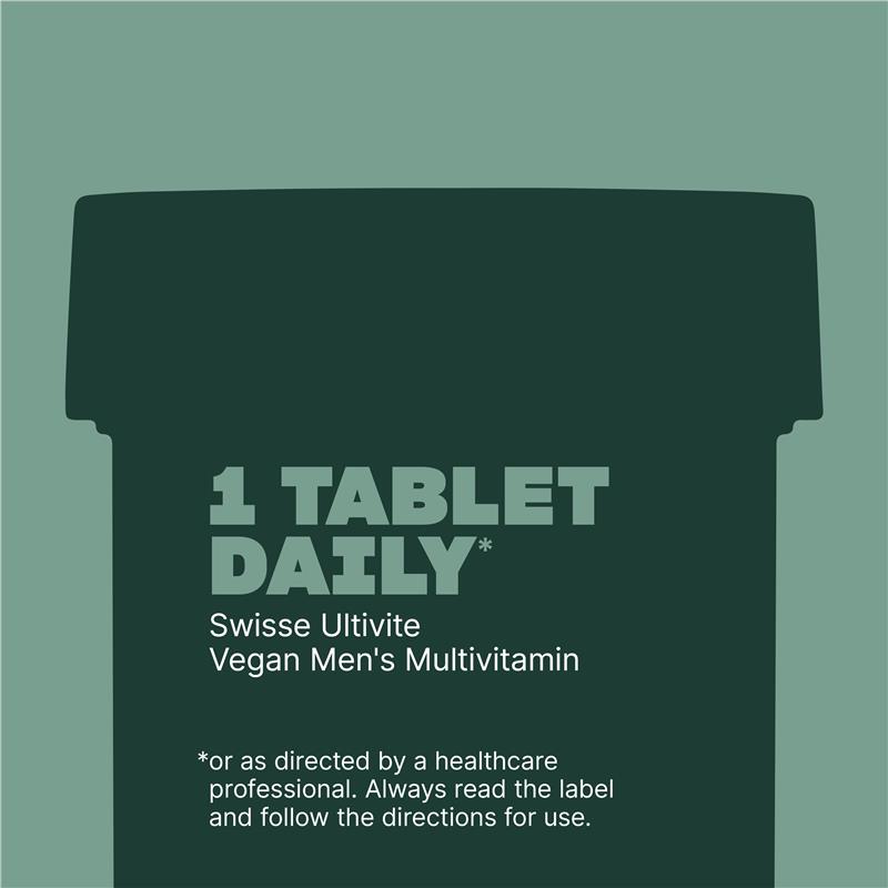 Viên vitamin tổng hợp cho nam Swisse Vegan Men’s Multivitamin thuần chay