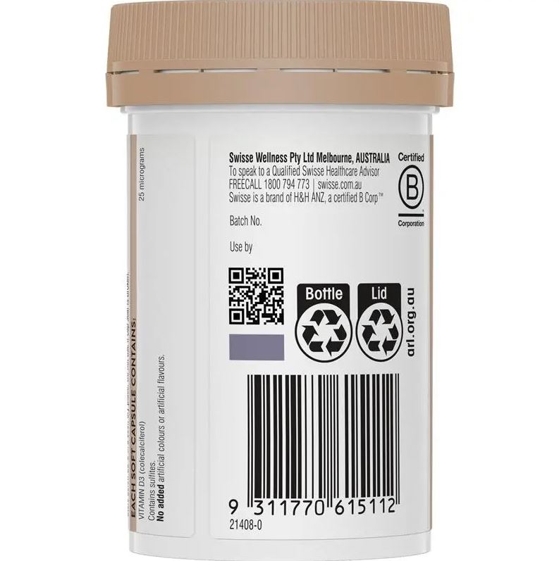 Viên uống bổ sung Vitamin D Swisse Ultiboost