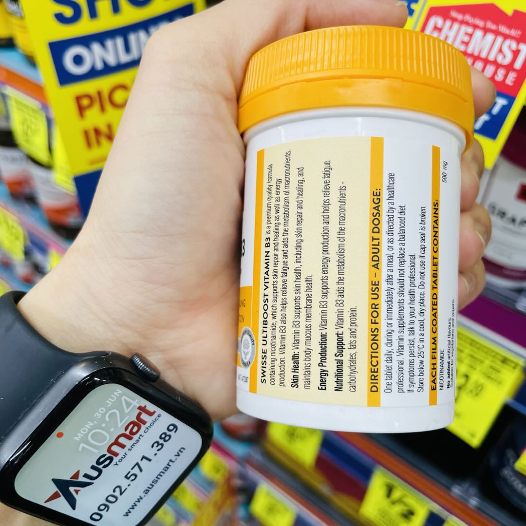 Viên uống Swisse Ultiboost Vitamin B3
