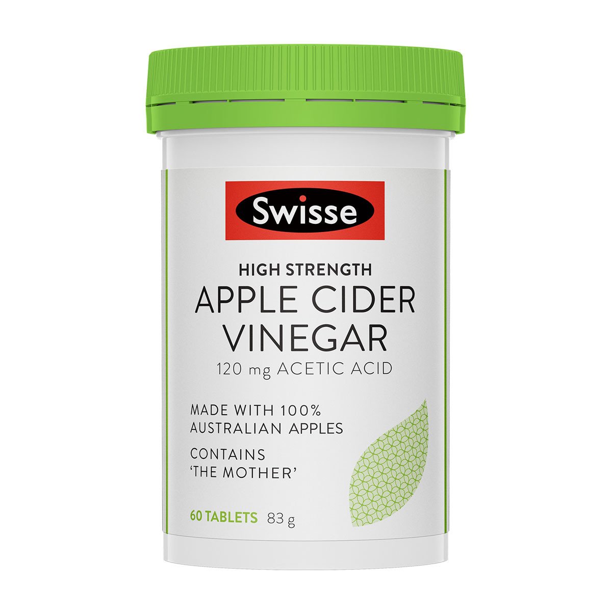 Viên dấm táo giảm cân Apple Cider Vinegar 120mg Swisse 60 viên | Sản phẩm chất lượng Úc