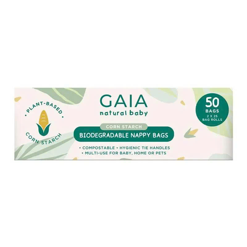Túi đựng tã trẻ em Gaia Natural Baby phân hủy sinh học