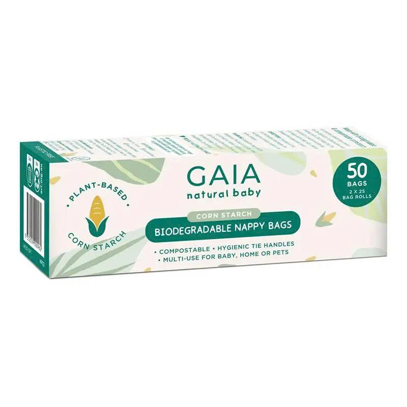 Túi đựng tã trẻ em Gaia Natural Baby phân hủy sinh học