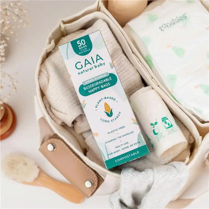 Túi đựng tã trẻ em Gaia Natural Baby phân hủy sinh học