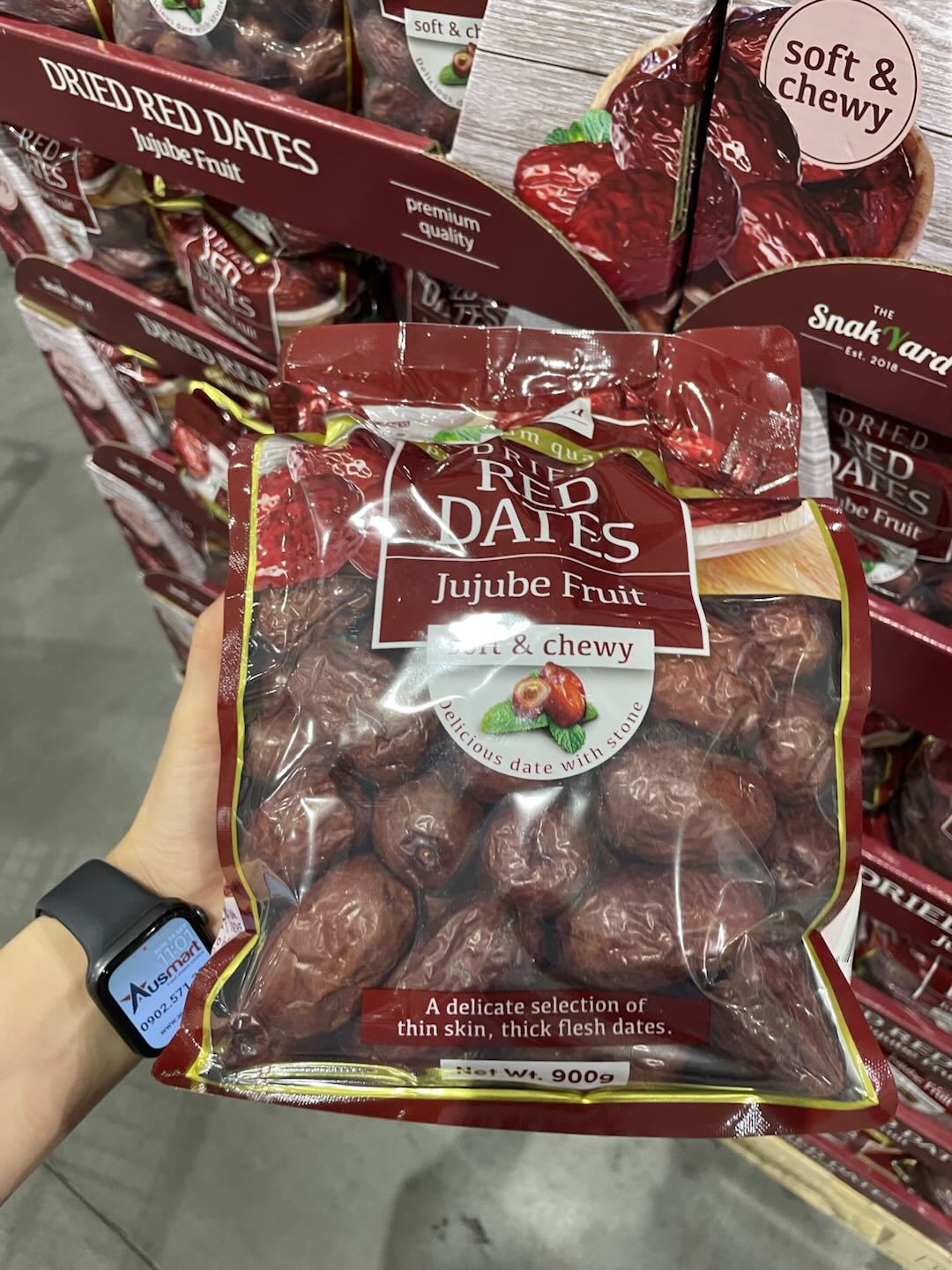 Táo đỏ sấy khô Snak Yard Premium Dried Red Dates Jujube Fruit 900g