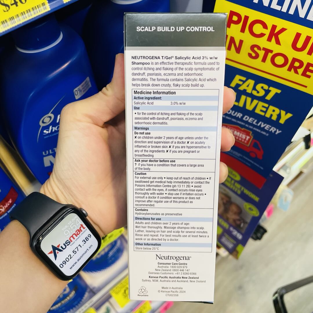 Dầu gội trị gàu Neutrogena T/Gel Therapeutic Shampoo 200ml