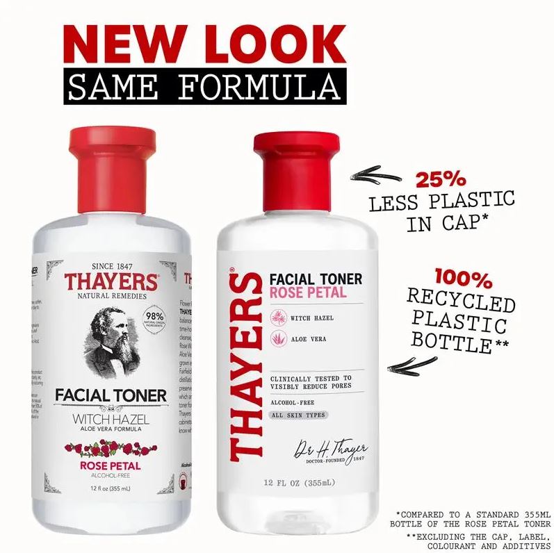 Nước hoa hồng Thayers Rose Petal Witch Hazel Aloe Vera 355ml