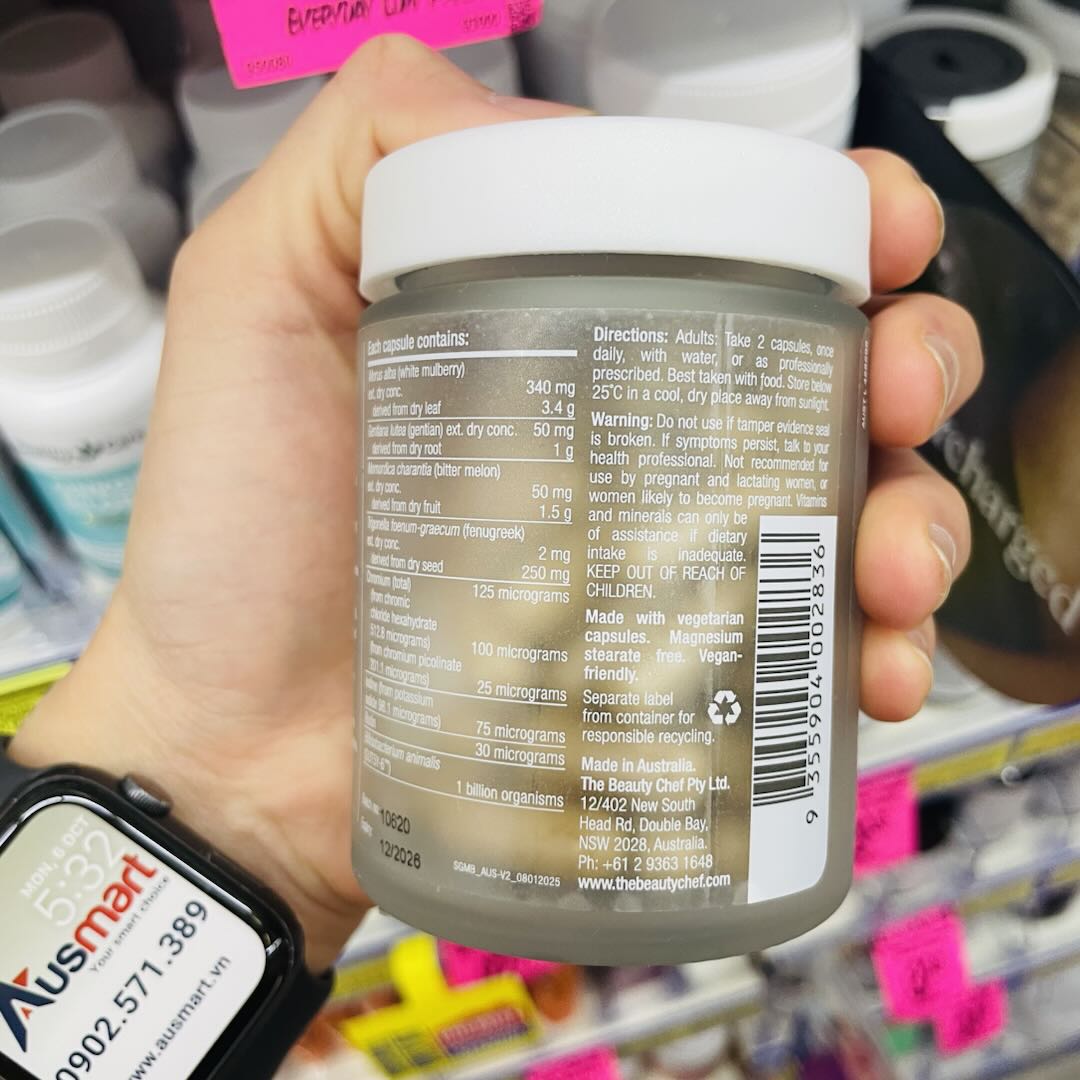 Viên uống hỗ trợ chuyển hóa & kiểm soát cân nặng The Beauty Chef Metabolism Biotic 60 viên