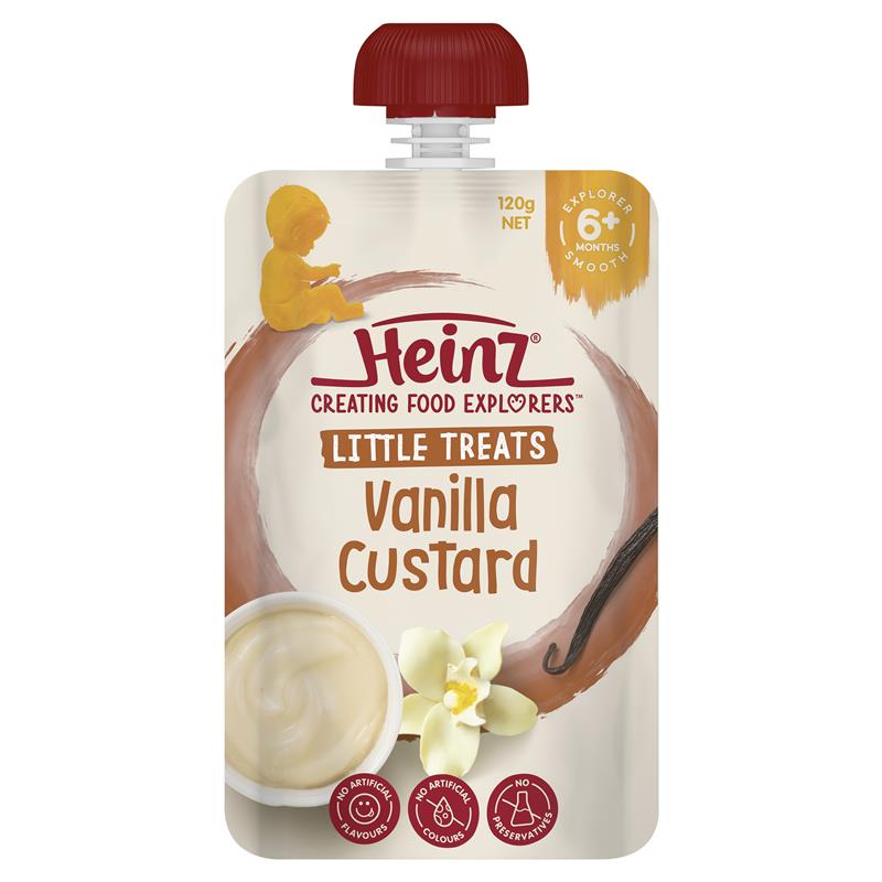 Váng sữa Heinz Vanilla Custard Pouch 120g | Nhập khẩu từ Úc