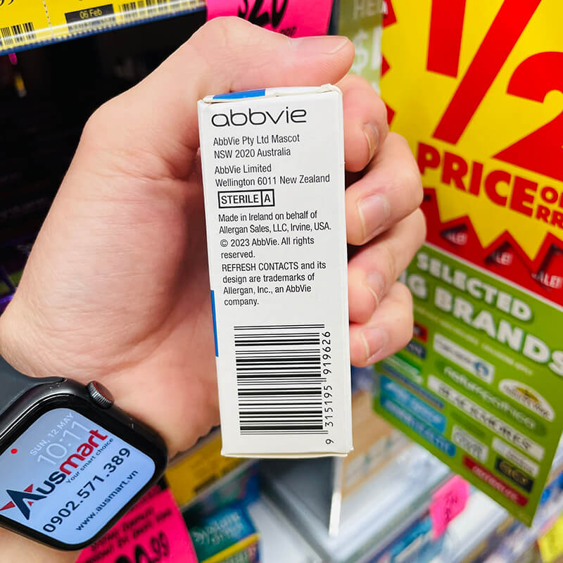 Thuốc nhỏ mắt Refresh Contact Eye Drops giảm khô mắt 15ml