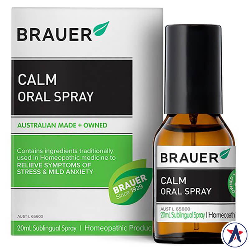 Thuốc xịt giảm căng thẳng Brauer Calm Oral Spray 20ml