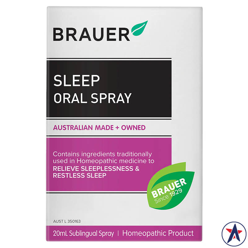 Thuốc xịt hỗ trợ giấc ngủ Brauer Sleep Oral Spray 20ml