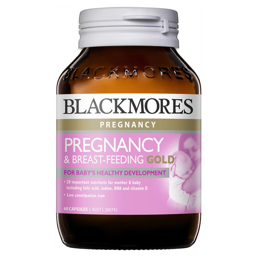 Blackmores Bầu Pregnancy & Breast Feeding Gold của Úc 60 viên | Hàng xách tay Úc