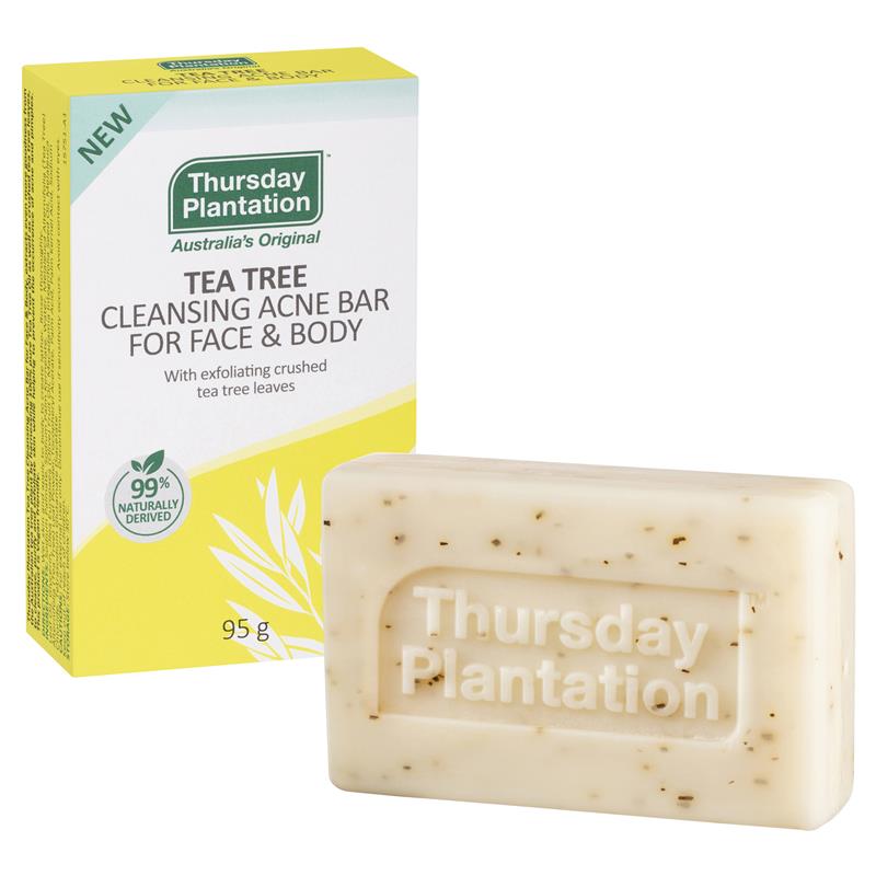 Thanh xà phòng trị mụn Thursday Plantation Tea Tree Cleansing Acne cho mặt và cơ thể