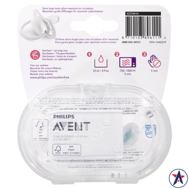 Ti giả Avent Ultra Air Soother cho bé trên 18 tháng