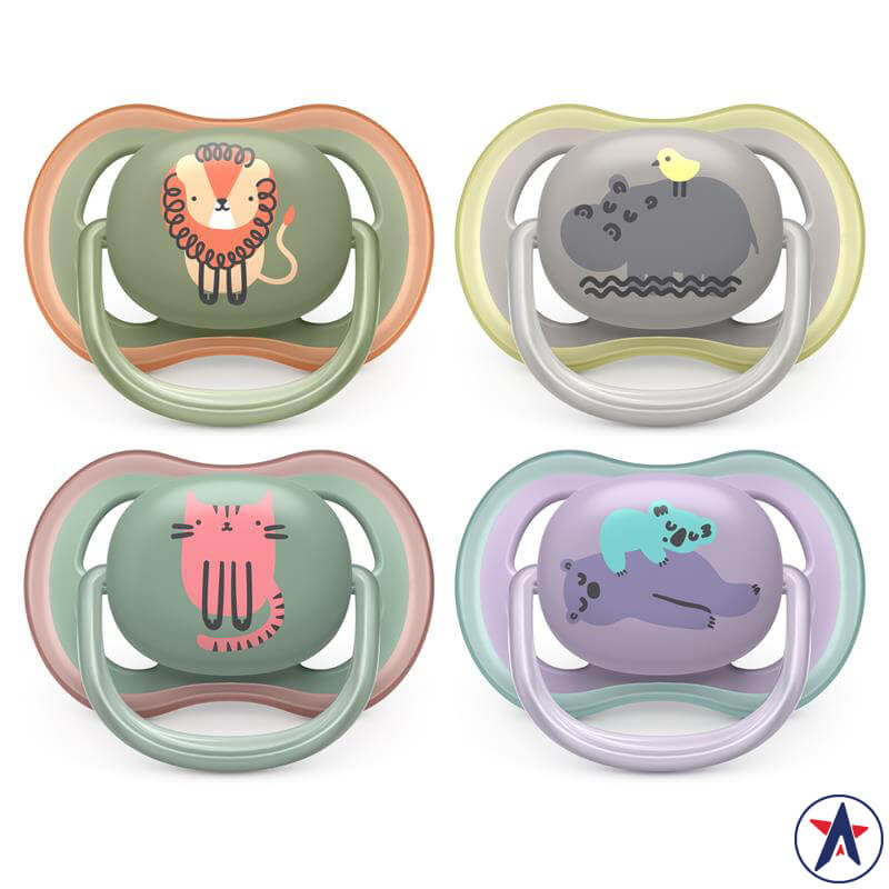 Ti giả Avent Ultra Air Soother Deco Mixed cho bé từ 6 đến 18 tháng | Thương hiệu Úc chính hãng