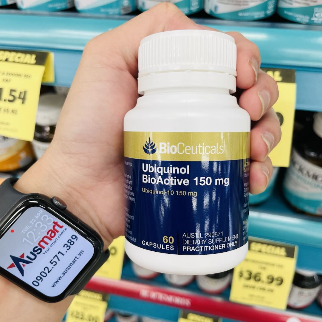 Viên uống hỗ trợ tim mạch BioCeuticals Ubiquinol BioActive 150mg