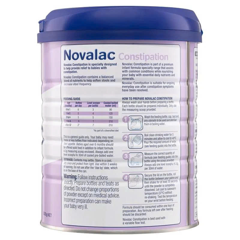 Sữa Novalac IT Anti Constipation Infant 800g cho trẻ từ 0-12 tháng
