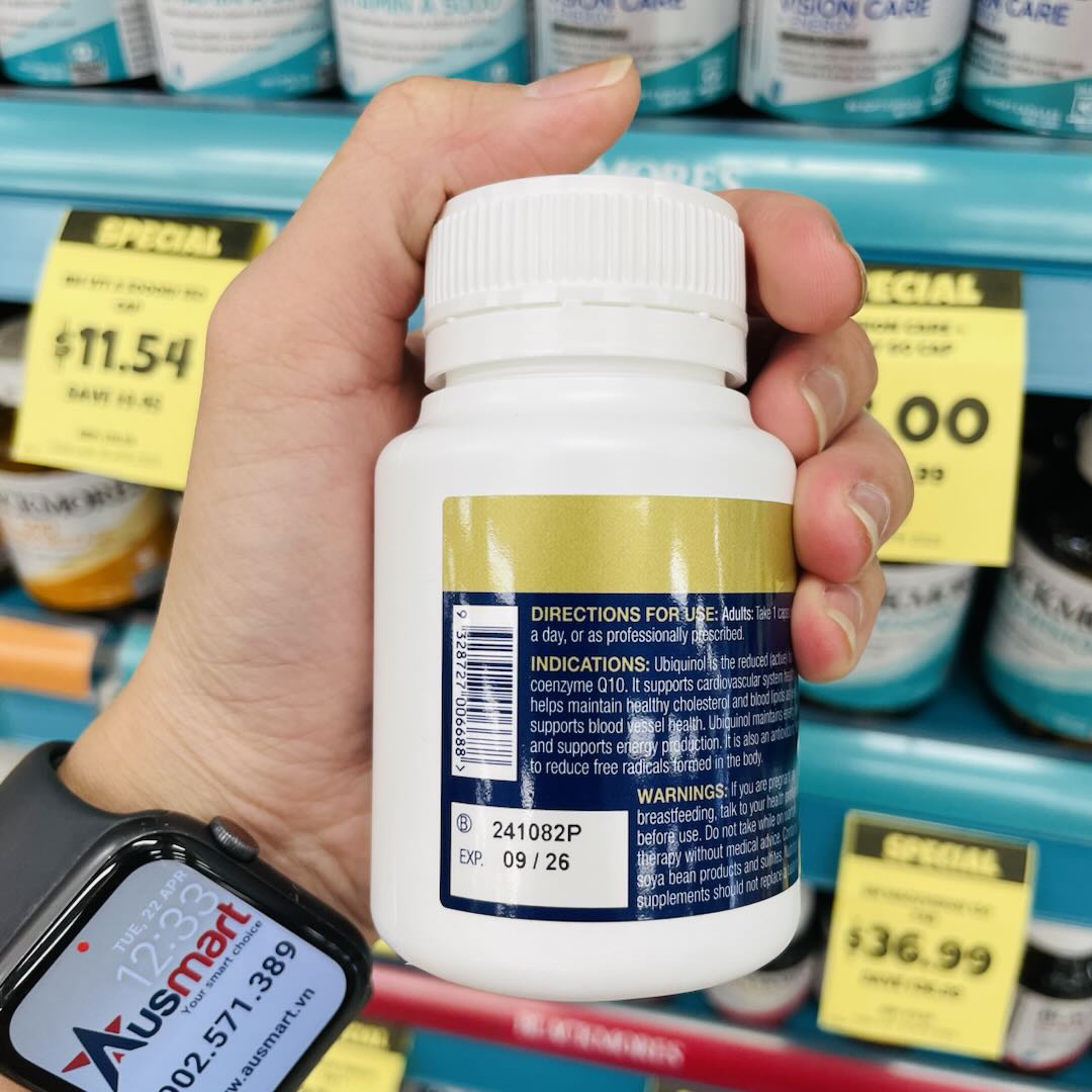 Viên uống hỗ trợ tim mạch BioCeuticals Ubiquinol BioActive 150mg