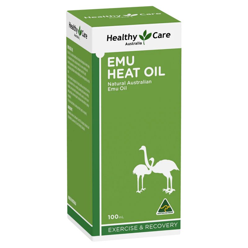 Tinh dầu đà điểu Healthy Care Emu Heat Oil 100ml | Sản phẩm Úc chính hãng