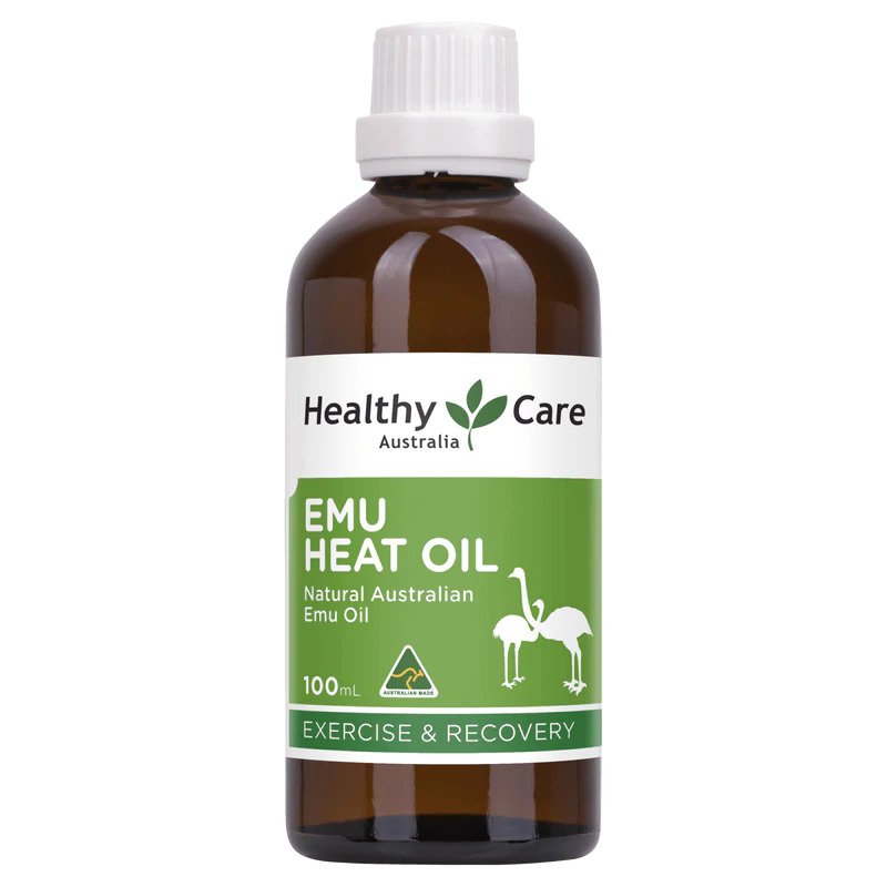 Tinh dầu đà điểu Healthy Care Emu Heat Oil 100ml | Sản phẩm Úc
