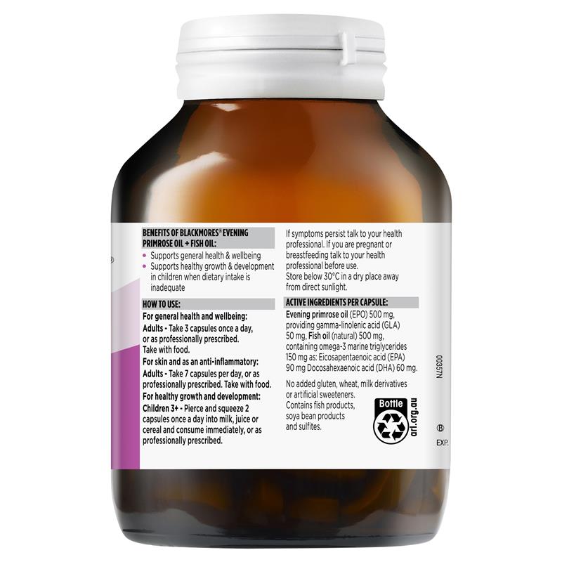 Blackmores Evening Primrose Oil + Fish Oil 1000mg 100 viên