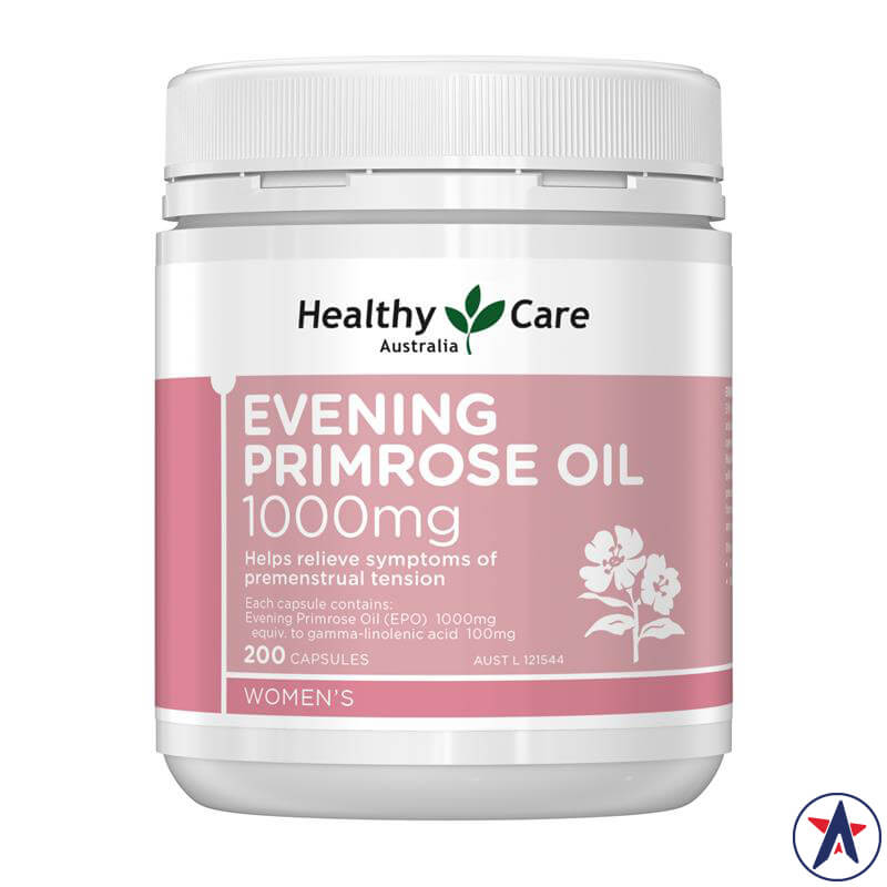 Tinh dầu hoa anh thảo Healthy Care Evening Primrose Oil 1000mg 200 viên | Thương hiệu Úc chính hãng