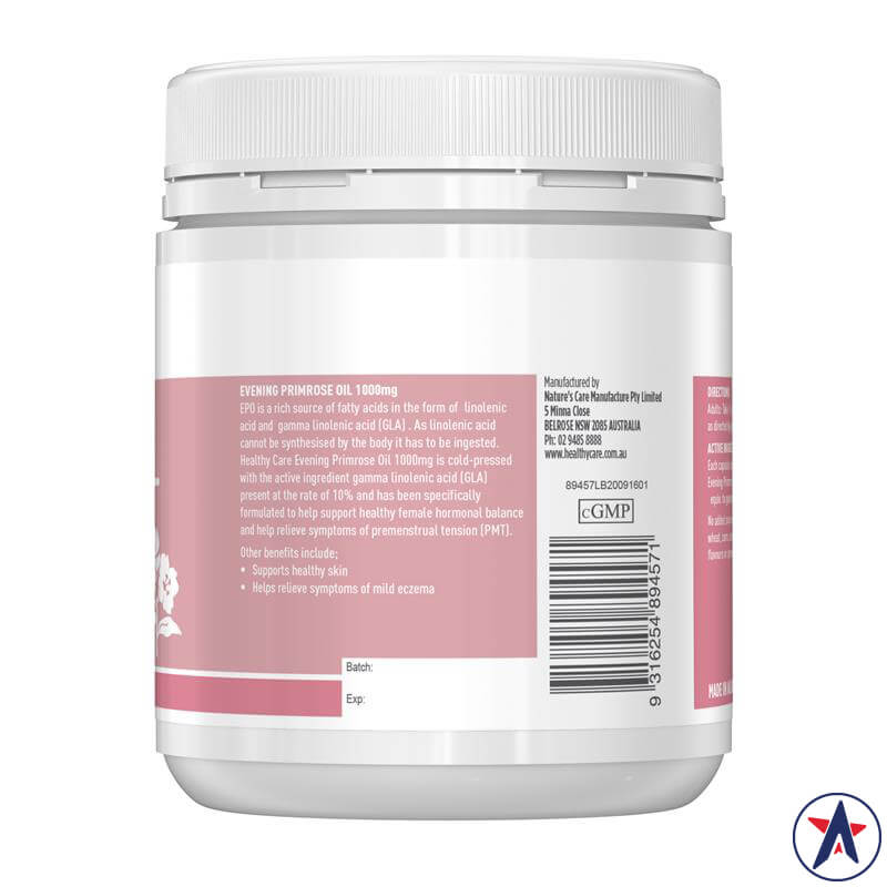 Tinh dầu hoa anh thảo Healthy Care Evening Primrose Oil 1000mg 200 viên | Mua sắm hàng Úc tại Ausmart