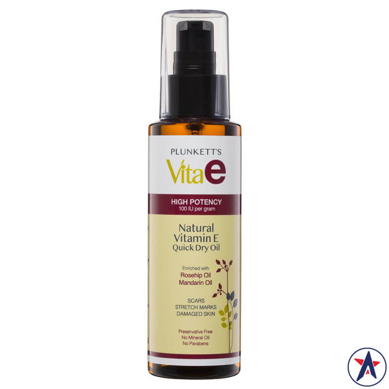 Tinh dầu Vitamin E Plunkett's Vita E Natural Vitamin E Quick Dry Oil 125ml