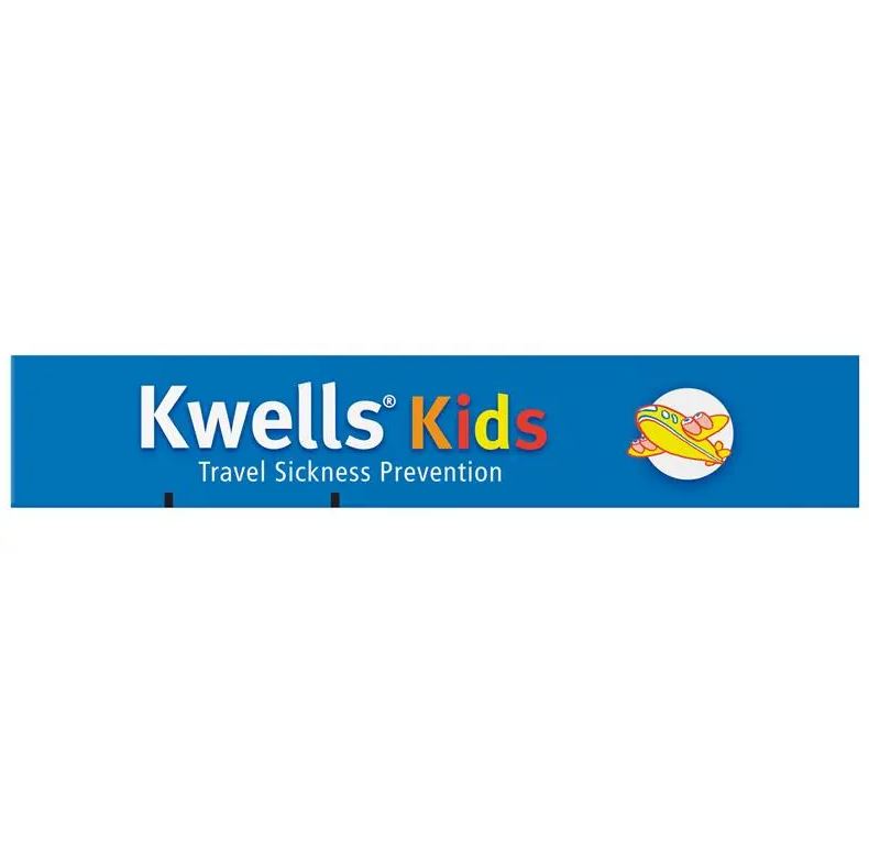 Viên nhai phòng và chống say tàu xe cho bé Kwells Kids Travel Sickness 12 viên