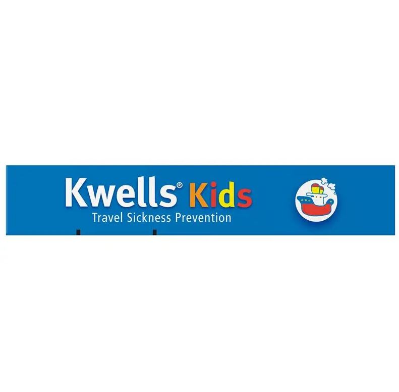 Viên nhai phòng và chống say tàu xe cho bé Kwells Kids Travel Sickness 12 viên