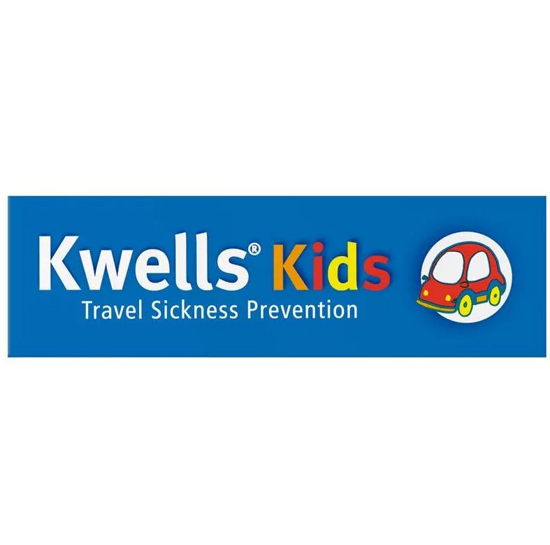 Viên nhai phòng và chống say tàu xe cho bé Kwells Kids Travel Sickness 12 viên
