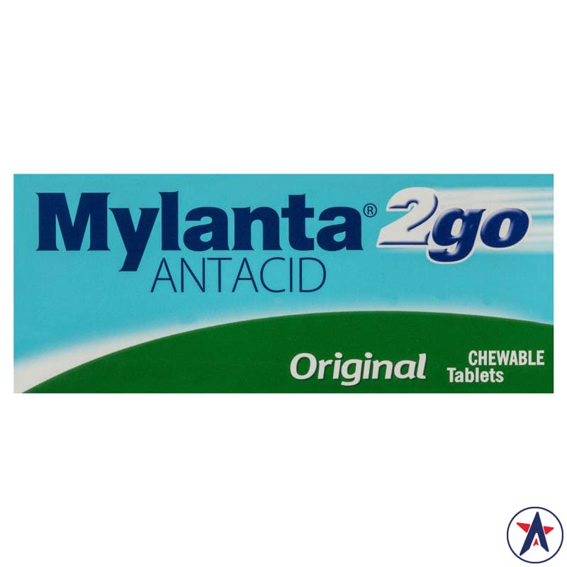 Trị đau dạ dày Mylanta 2Go Antacid Original Lemon Mint 100 viên | Sản phẩm chất lượng từ Úc